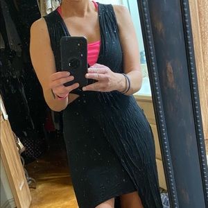 Black high low dress medium
